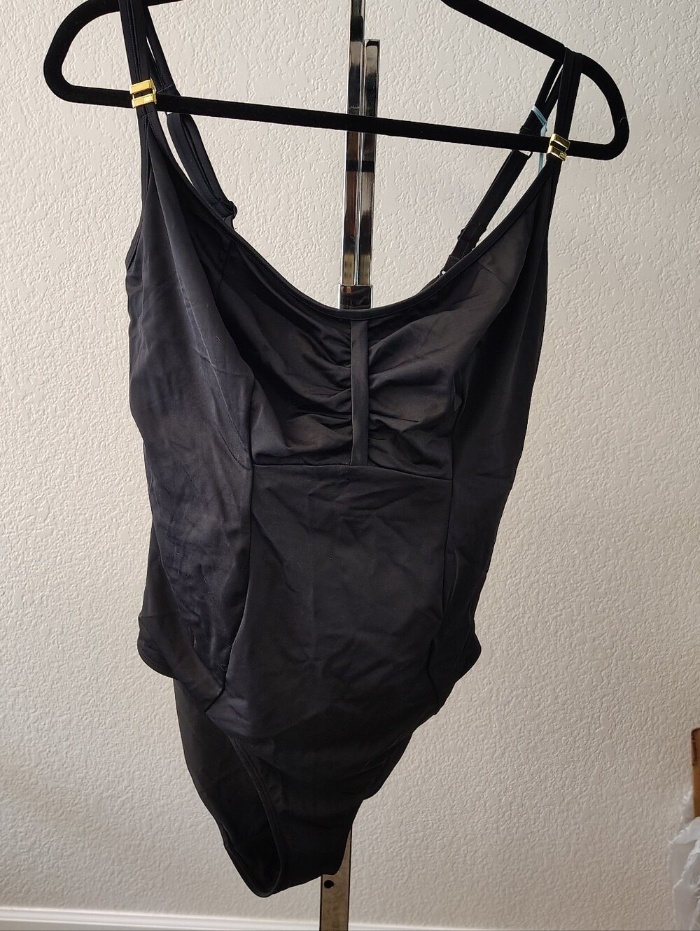 Nwt Panache BLACK  One Piece Swimsuit  US 34 HH Large Underwire Large